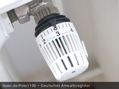 Während der Heizperiode muss die Heizung funktionieren.